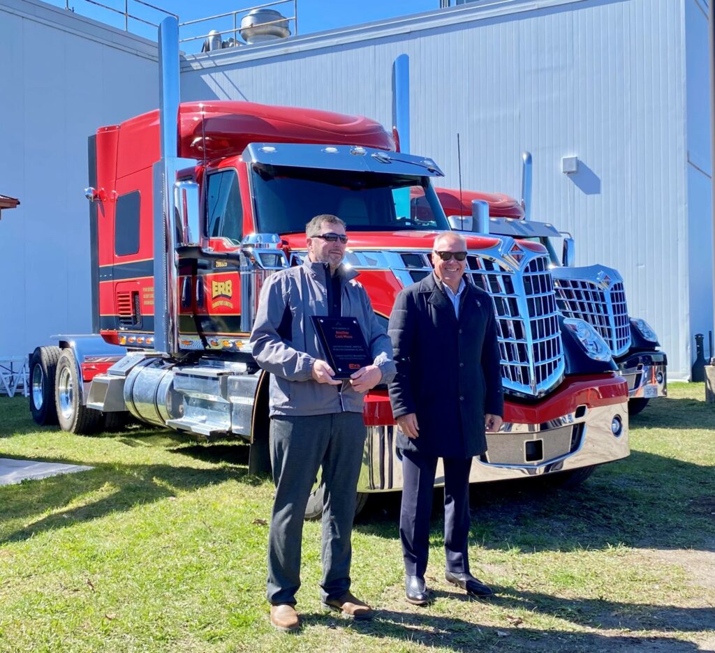 Wendell Erb with International Lonestar truck