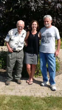 Angie Hurst with Howard and Doug Luckhart