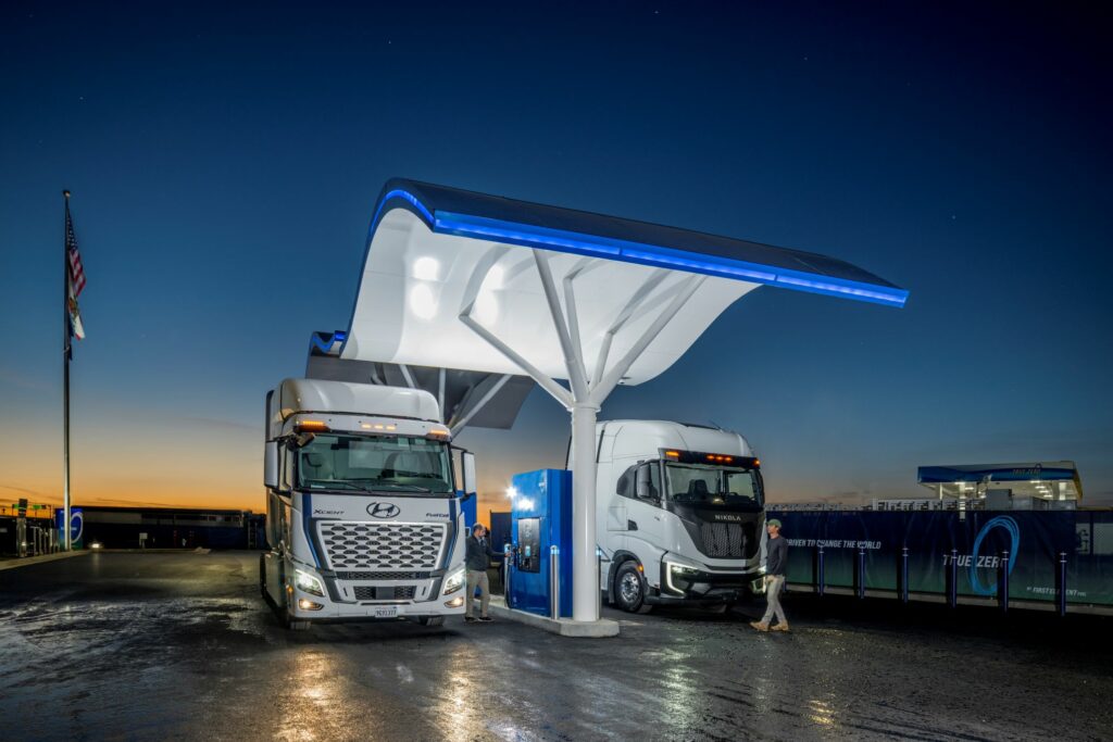 hydrogen truck stop